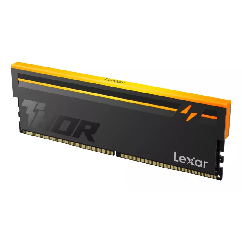 Lexar THOR 2.0 RGB DDR5 32 GB (2x16 GB) 6000 MHz CL38 1.3V Arbeitsspeicher-Kit mit Kühlkörper, Schwarz