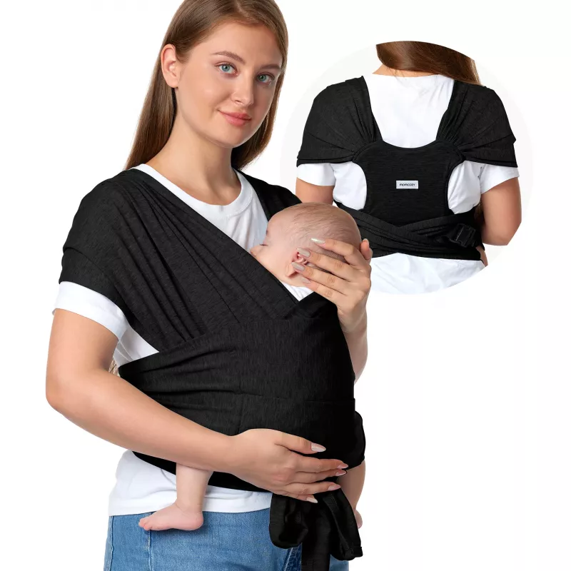 Momcozy Baby Wrap Carrier Schwarz | Babytrage |