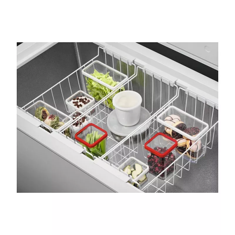 Gefriertruhe AEG AHB531D1LW – freistehend, 308 L Kapazität, 4 Sterne, 21 kg/24h Gefrierleistung, Energieeffizienzklasse D, weiß
