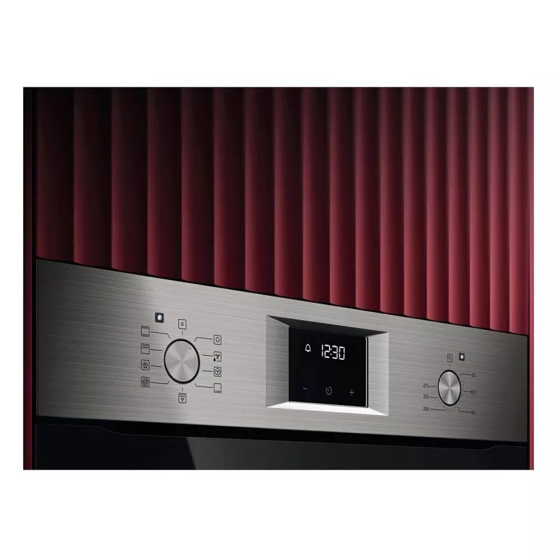 Einbau-Elektrobackofen AEG Serie 5000 OU5AB20SM – 72 l, A+, Edelstahl/Schwarz, Touch- und Drehregler