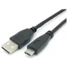 EQUIP USB 2.0 C zu A Kabel M/M 0,5 m, USB 2.0, 0,48 Gbit/s, vernickelte Kontakte, Schwarz