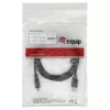 EQUIP USB 2.0 C zu A Kabel M/M 0,5 m, USB 2.0, 0,48 Gbit/s, vernickelte Kontakte, Schwarz