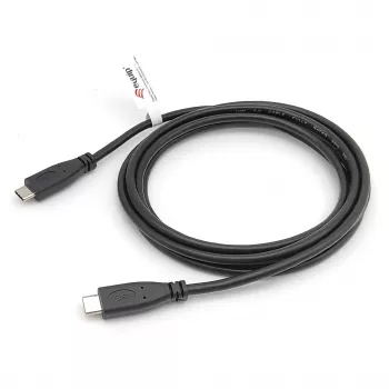 USB-C-auf-USB-C-Kabel 2.0 EQUIP 128833, 0,5 m, PD 60 W, 0,48 Gbit/s, vernickelte Kontakte, schwarz
