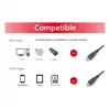 USB-C-auf-USB-C-Kabel 2.0 EQUIP 128833, 0,5 m, PD 60 W, 0,48 Gbit/s, vernickelte Kontakte, schwarz