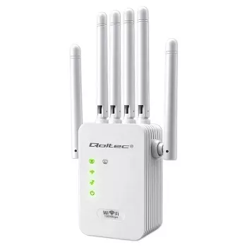 Wi‑Fi‑Signalverstärker QOLTEC AC1200 – QOLTEC AC1200 Dualband‑Signalverstärker
