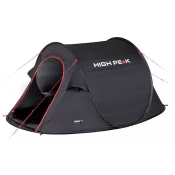 High Peak Vision 2 Schwarz Tunnelzelt 10280