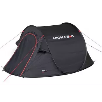 High Peak Vision 3 Schwarz Tunnelzelt 10290