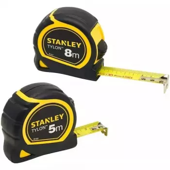 Stanley Tylon Maßband Doppelpack STHT0-74260, 5 m/19 mm und 8 m/25 mm