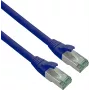 helos Cat.6a Superflex Patchkabel, Cat.7 Rohkabel, S/FTP AWG 26/7, 2 m, Blau