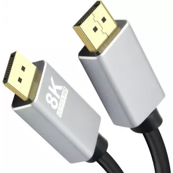 DisplayPort-Kabel Helos 288443 1 m Schwarz Grau
