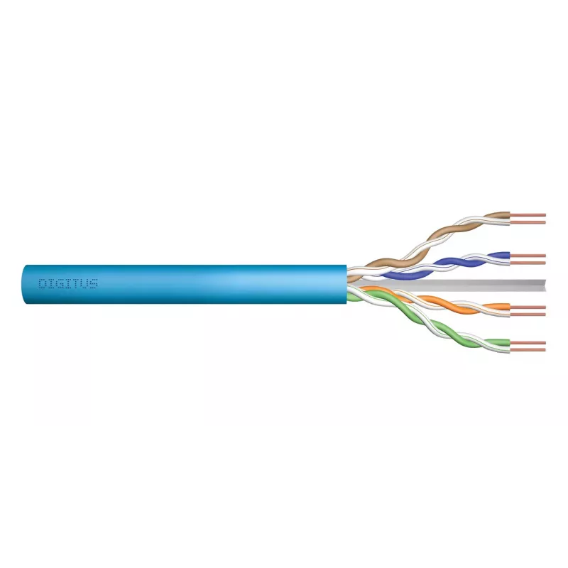DIGITUS Installationskabel Cat6A U/UTP, AWG 23/1, LSOH, B2ca, 500 m Spule