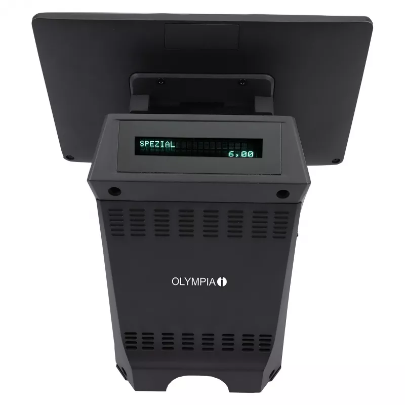 All-in-One Olympia T215K 15 Zoll (38,1 cm) Touchscreen, Android 11, Thermodirektdrucker (8 cm), Schwarz