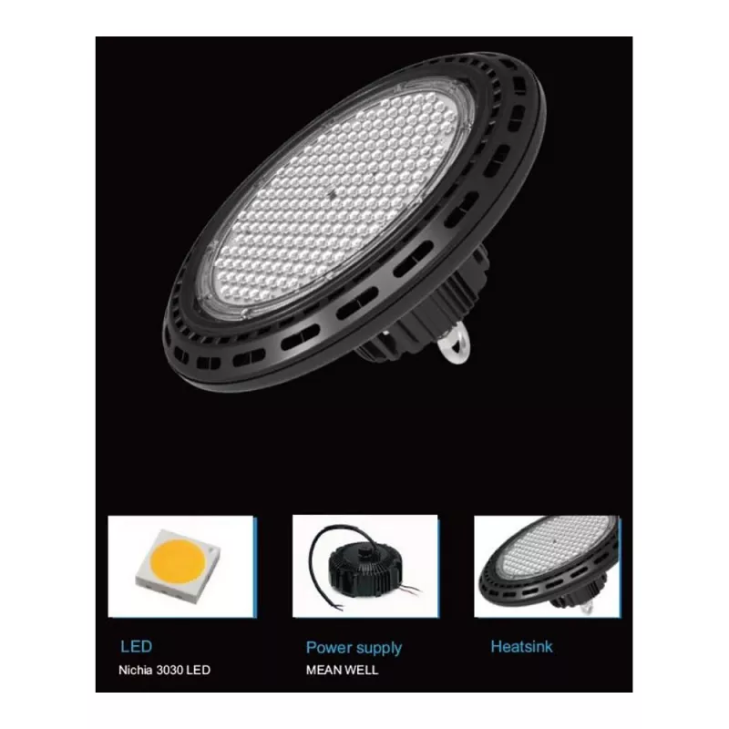 Synergy 21 LED Spot Pendelleuchte UFO 100W für Industrie-/Lagerhallen nw 90°