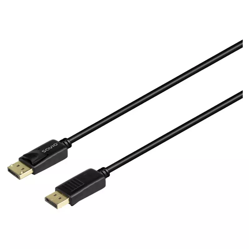 DisplayPort-1.4-Kabel SAVIO CL-206, 3 m, passiv, Unterstützung für 8K@60Hz / 4K@120Hz