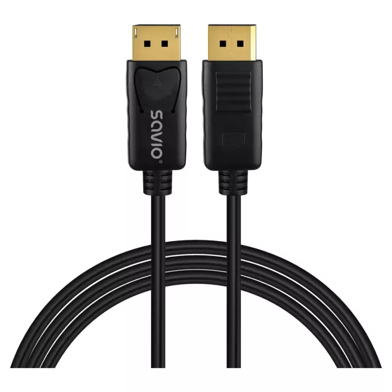 DisplayPort-1.4-Kabel SAVIO CL-206, 3 m, passiv, Unterstützung für 8K@60Hz / 4K@120Hz