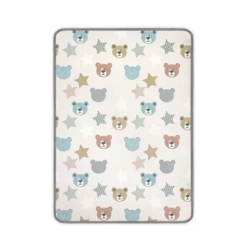Gerollte Schaumstoffmatte Teddybären und Pastellstraße