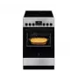 Freistehender Herd Electrolux LKR540266X — 4-Zonen-Glaskeramik-Kochfeld, Elektrobackofen 57 l, Edelstahl, Energieeffizienzklasse A, 50 cm