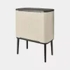 Brabantia Bo Touch Bin 33 L 3 Körbe Beige Breite 540 mm Tiefe 312 mm Höhe 680 mm