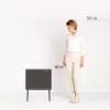 Brabantia Bo Touch Bin 33 L 3 Körbe Beige Breite 540 mm Tiefe 312 mm Höhe 680 mm