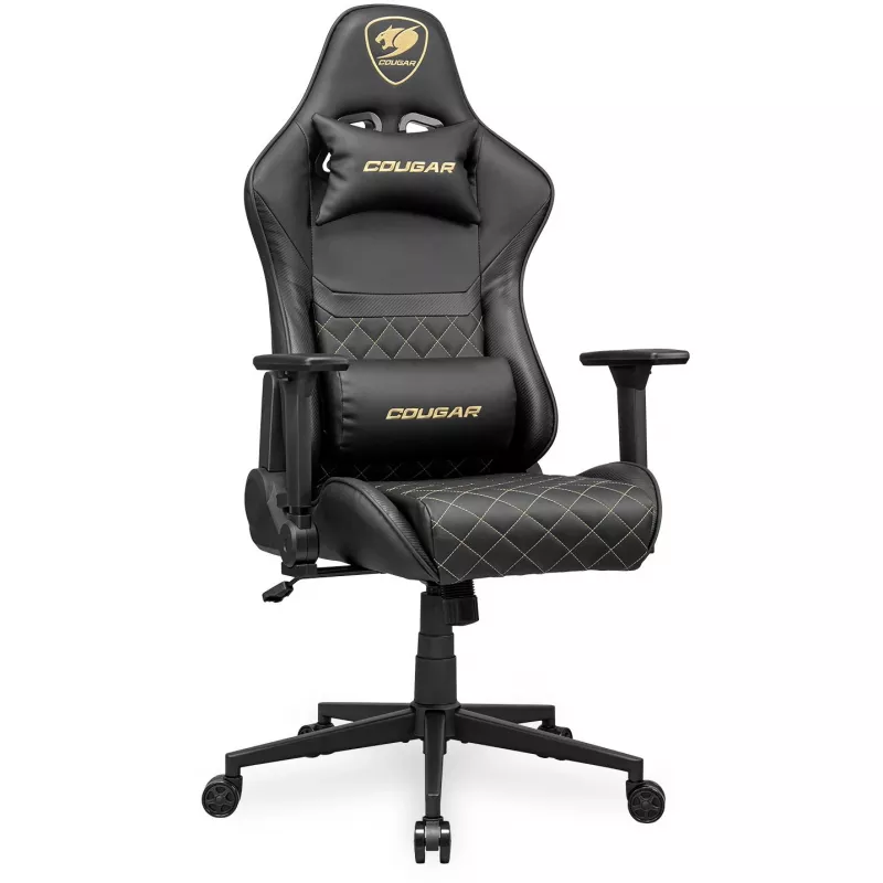 Universal Gaming-Stuhl COUGAR Gaming ARMOR ONE V2 Gepolsterte Sitzfläche Schwarz Gold
