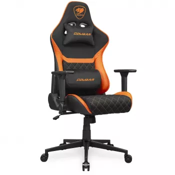 Universeller Gaming-Stuhl COUGAR Gaming Armor One V2 F Gepolsterte Sitzfläche Schwarz Orange