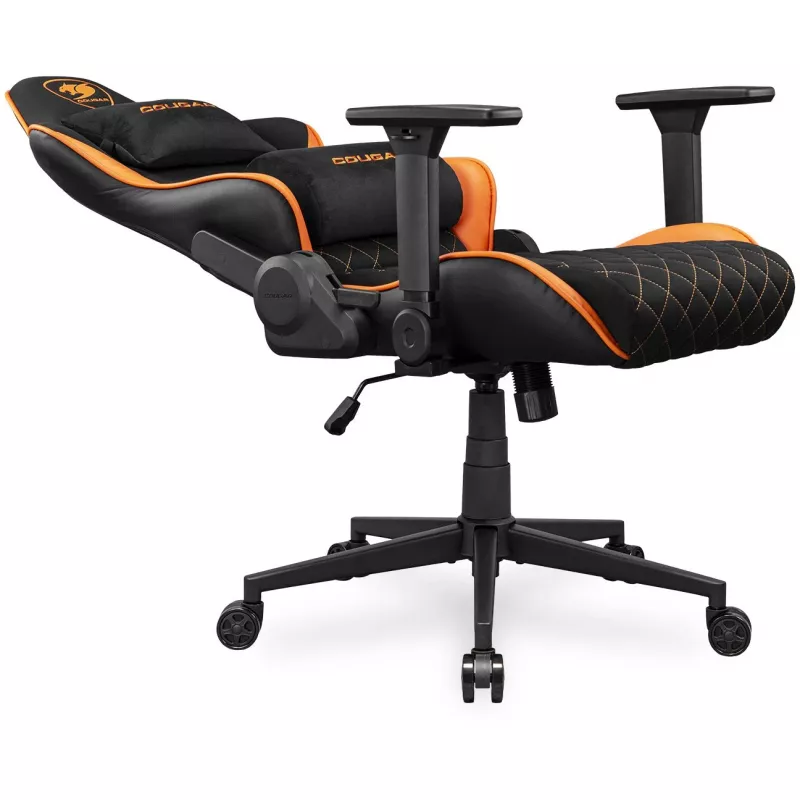 Universeller Gaming-Stuhl COUGAR Gaming Armor One V2 F Gepolsterte Sitzfläche Schwarz Orange