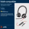 HP Poly Blackwire 8225 USB-C-Headset, kabelgebunden, Büro/Callcenter, 185 g, Headset, Schwarz