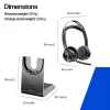 HP Poly Voyager Focus 2-M USB-C-C Headset USB-C/A-Adapter Ladestation Poly+ 3 Jahre