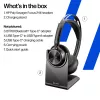 HP Poly Voyager Focus 2-M USB-C-C Headset USB-C/A-Adapter Ladestation Poly+ 3 Jahre