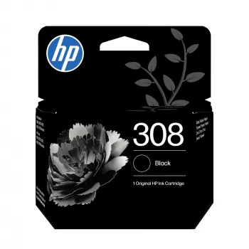 HP 308 2er-Pack Schwarz/Dreifarbig Original Tintenpatronen-Kombi, Standardreichweite, Schwarz, Cyan, Magenta, Gelb, farbstoffbasierte Tinte, pigmentbasierte Tinte, 2 Stk., 160 Seiten
