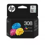 HP 308 Tri-color Original Tintenpatrone, Standard Yield, Cyan, Magenta, Gelb, Dye-based ink, 1 Stk., 500 Seiten, Combo pack