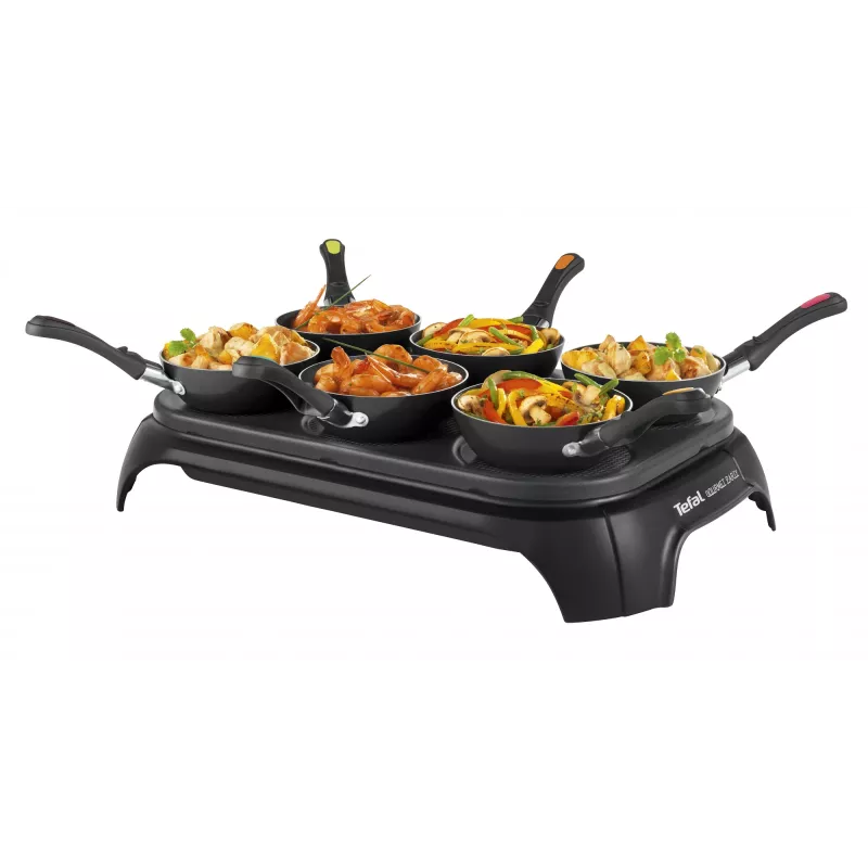 Tefal WokParty Duo PY5828 Schwarz, Edelstahl 1000 W