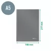 Leitz Notebook Solid Hardcover A5 Liniert 90 g 80 Blatt, Monochromatisch, Schwarz, A5, 80 Blatt, Glänzend, 80 g/m²