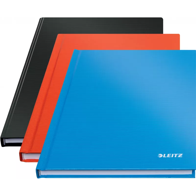 Leitz Notebook Solid Hardcover A5 Liniert 90 g 80 Blatt, Monochromatisch, Schwarz, A5, 80 Blatt, Glänzend, 80 g/m²