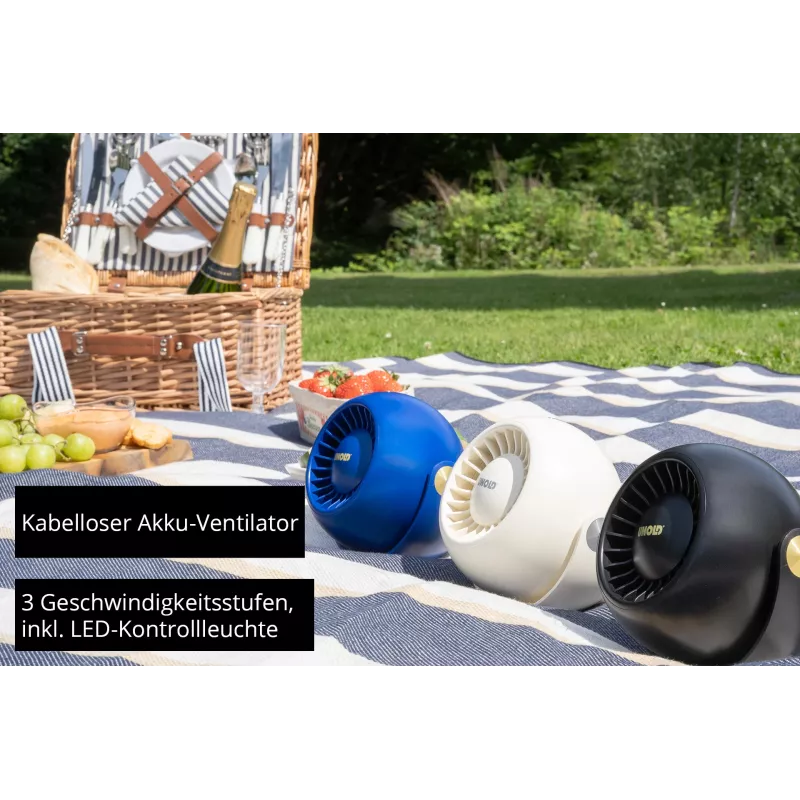 Unold Breezy Bowl 86670 kompakter persönlicher Lüfter, creme