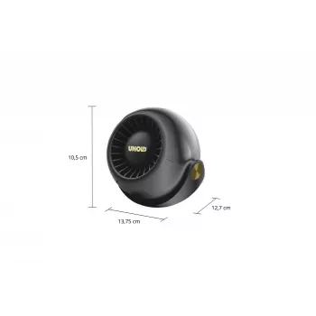 Unold Breezy Bowl 86675 kompakter persönlicher Ventilator, schwarz