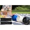 Unold Breezy Bowl 86679 kompakter persönlicher Ventilator, schwarz/blau