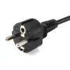 Equip High Quality Netzkabel, C5 auf Schuko, 3,0m, 3 m, C5-Kupplung, CEE7/7, H05VV-F3G, 250 V, 2,5 A
