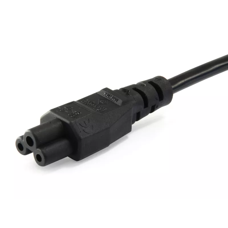 Equip High Quality Netzkabel, C5 auf Schuko, 3,0m, 3 m, C5-Kupplung, CEE7/7, H05VV-F3G, 250 V, 2,5 A