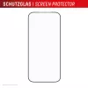 Displayschutz e.v.i. Displex iPhone 17 Pro Premium mit Montagehilfe – kratzfest, transparent/schwarz