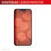 Displayschutzfolie und Hülle e.v.i. Displex für Apple iPhone 16e/17e, gehärtetes Glas, transparent, kratzfest