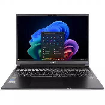 TERRA MOBILE GAMER ELITE 3A Copilot+ PC AMD Ryzen™ AI 7 350 Laptop 40.6 cm (16 Zoll) WQXGA 32 GB DDR5-SDRAM 1 TB SSD NVIDIA GeForce RTX 5060 Wi-Fi 6E (802.11ax) Windows 11 Home Deutsch Silber