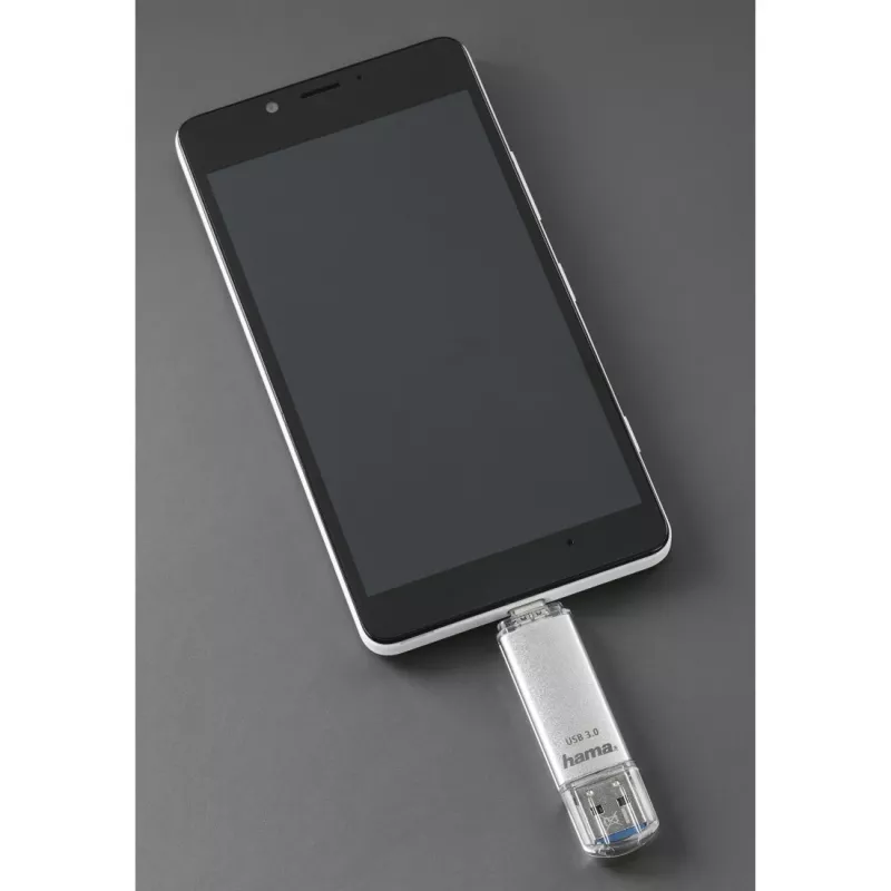 Hama C-Laeta USB-Speicherstick 64 GB USB Typ-A / USB Typ-C 3.2 Gen 1 (3.1 Gen 1) Silber