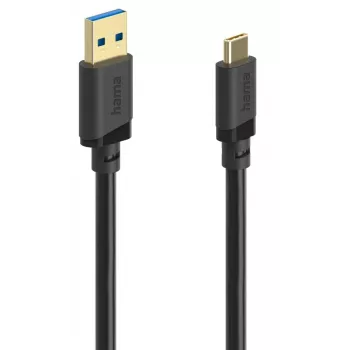 Hama 00202006 USB-Kabel USB 3.2 Gen 1 (3.1 Gen 1) 1,5 m USB A USB C 5 Gbit/s Schwarz