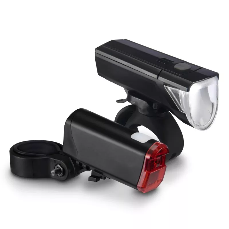 Hama 00185838 LED Fahrradbeleuchtungsset, Vorder- und Rücklicht, Batterien, StVZO