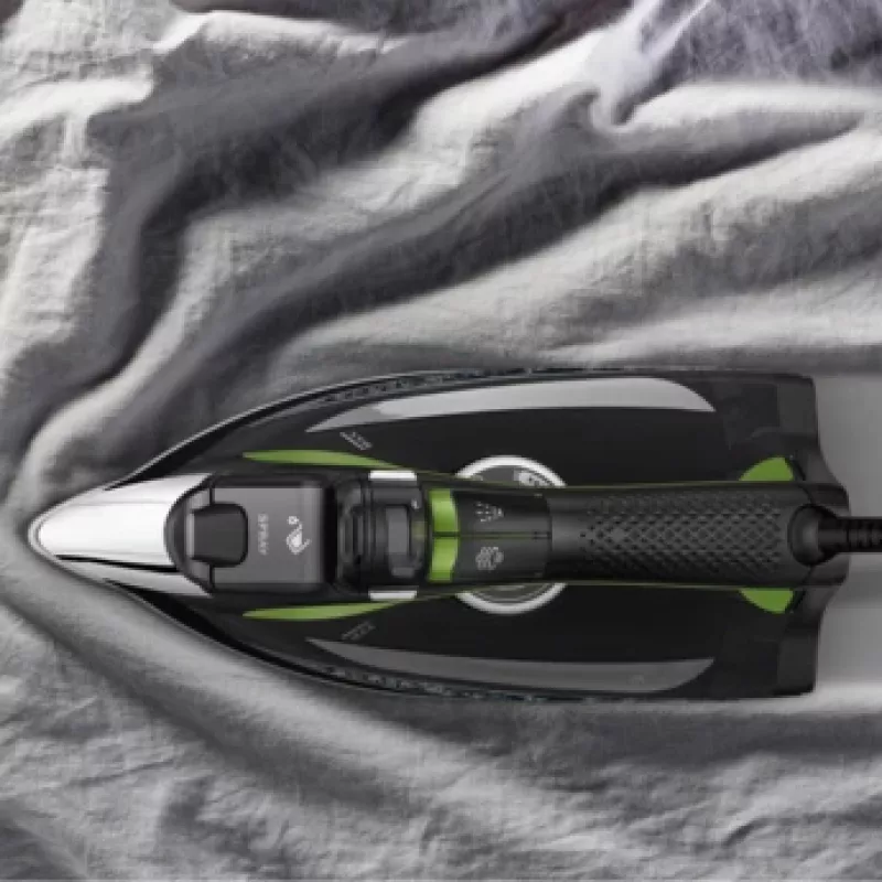 Rowenta DW6330 Eco Intelligence Dry & Steam iron Microsteam 400 HD soleplate 2500 W Schwarz, Grün