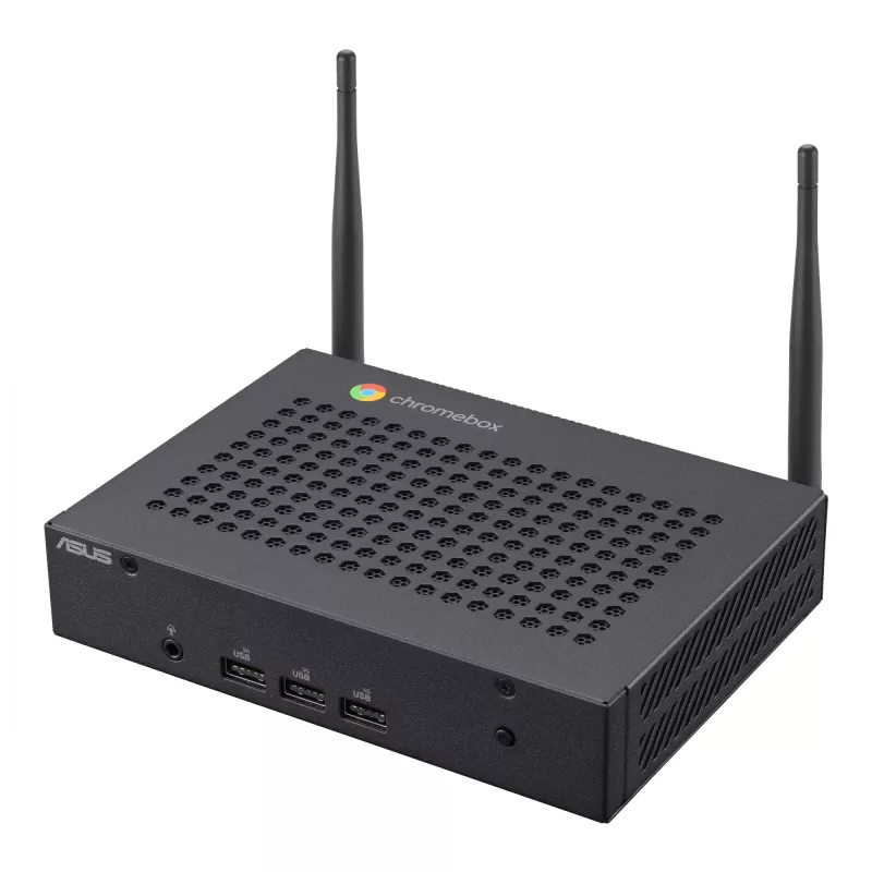 ASUS Chromebox CF40-BC012UN Intel® Celeron® N N4500 8 GB LPDDR4x-SDRAM 64 GB eMMC ChromeOS Mini PC Schwarz