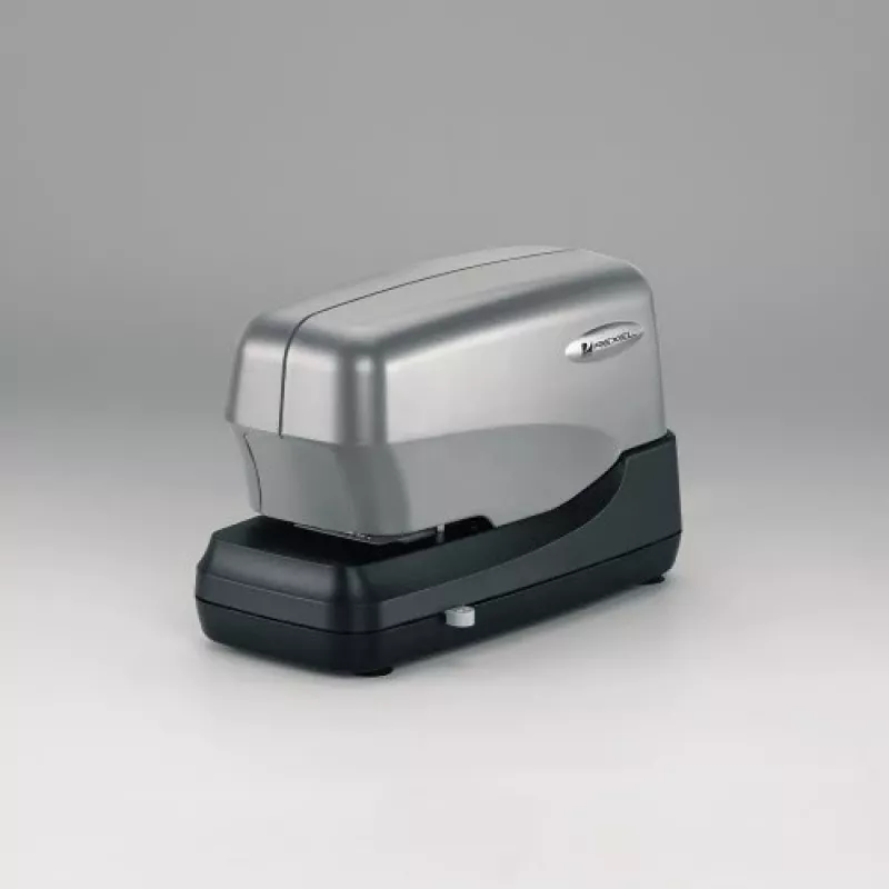 Rexel Stella70 Elektrischer Kartuschenhefter EU, 70 Blatt, rückseitig, 5000 Heftklammern, Schwarz, Silber, 259 mm, 372 mm