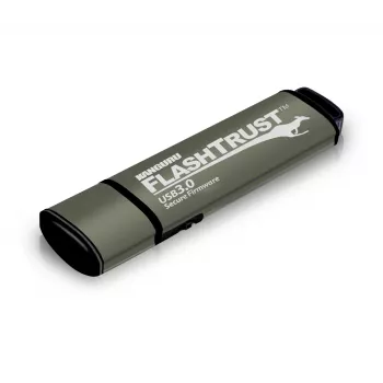 Kanguru FlashTrust™ USB 3.0 128 GB |Sicherer Flash-Speicher| Sichere Firmware | Physischer Schreibschutzschalter |Schutz vor BadUSB | Erfüllung der NIST-Anforderungen