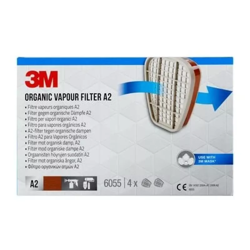 3M 6055 A2 Filter für organische Dämpfe, 1 Paar